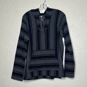 Senior Lopez Black and Gray Hoodie - Size Large